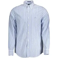 Gant Broadcloth Stripe Long Sleeve Shirt Bleu L Homme