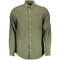 Gant Winter Twill Long Sleeve Shirt Vert L Homme