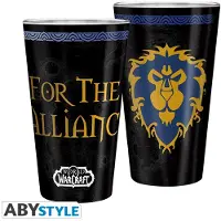 World of Warcraft - Large Glass - 400ml - Alliance - box x2 (PC), Autres accessoires gaming, Multicolore