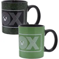 Paladone Mug Xbox Logo Heat Change, Tasse, Noir, Vert
