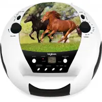 BigBen Interactive Radio CD portable USB Horses
