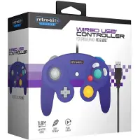Retro-Bit Contrôleur Gamecube pourpre USB pour PC... (PC), Manette, Violet