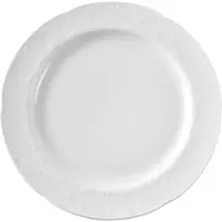 Hendi Assiette plate en porcelaine d'hôtel Blanche | (12 pièces)