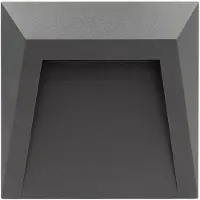 LEDKIA Balise Led Extérieure 1.5w En Saillie Au Mur Clover Blanc Chaud 3000k