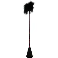 Scandal Feather Cravache à Plumes - Rouge