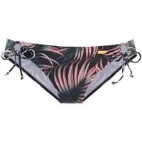 LASCANA Bas de bikini vert / rose / noir