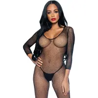 Leg avenue Combinaison Filet Et Col En V Noir - Leg Avenue