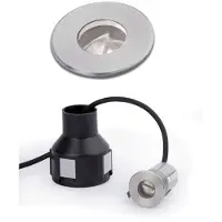 Faro Lampe LED encastrée CURTIS IP44 nickel mat