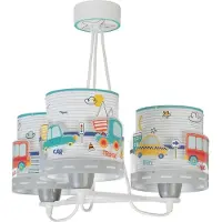 DALBER Lampe suspendue chambre d'enfant Baby Travel 3 lumières colorées