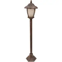 Rabalux 8480 Lampadaire extérieur Madrid, E27, doré-blanc, rond, classique, ø200mm