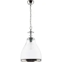 Jupiter Suspension ISLA chromée 1xE27x40W, métal, dimensions : 80x29x29 cm, IP20,