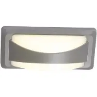 V-TAC LED Wall Light - Softlight Bulkhead - IP65 Waterproof - Gris - 12W - 500 Lumens - 4000K