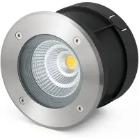 Faro Luminaire encastré SURIA 180 LED 12W 3000K IP67 aluminium acier inoxydable satiné L:18cm H:11cm Ø18cm