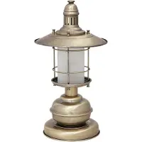 Rabalux Lampe de table rétro « Sudan » blanche et marron, 1xE27x60W, métal, dimensions : 42x22x22 cm, IP20,