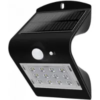 V-TAC Applique solaire - IP65 Waterproof - Noir - 1.5W - 220 Lumens - 4000K