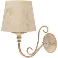 Jupiter Applique murale SOFIA dorée et blanche, 1xE27x20W, métal, dimensions : 25x17x24 cm, IP20,