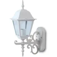 V-TAC Lampe murale d'extérieur - Haut - Support E27 - IP44 - Blanc mat