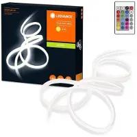 Ledvance Neon Flex : ruban LED décoratif pour l'extérieur, lumière blanc chaud, 5 mètres, en silicone, protection IP44, éclairage indirect et direct pour jardin et balcon