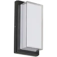 Rabalux Applique LED rectangulaire d'extérieur 12W Andorra noir 8830