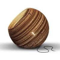 Think Paper Globe Lamp de Sol en Carton Ø 64 cm - h 59 cm E27