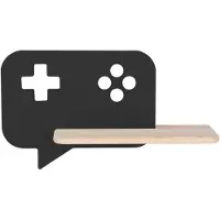 Candellux Lighting Sp. z o.o Applique murale LED CONSOLE noir-bois clair 5 W, blanc neutre, 250 lm, bois, dimensions : 20 x 36 x 12 cm, IP20, Candellux