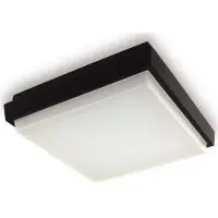LED2 Plafonnier extérieur carré QUADO, Variante : 175x175mm, 10W, 800lm