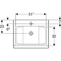 Geberit iCon Set lavabo pour meubles avec meuble sous-lavabo, 2 tiroirs, 60x63x48 cm, 502331, 502.331.01.1