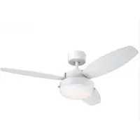 WESTINGHOUSE - Ventilateur De Plafond Alloy 105 Cm Blanc Avec Lumière