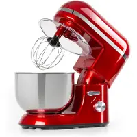 Klarstein Robot Patissier Multifonctions, Batteur sur Socle, Bol 5L, Robot Cuisine 2000W, Crochet à Pâte, Robot Multifonction, Petrin a Pain, Batteur Electrique Cuisine, Rotation Planétaire 6 Vitesses
