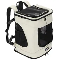 Cadoca Sac à Dos pour Animaux domestiques beige 41x30x31cm