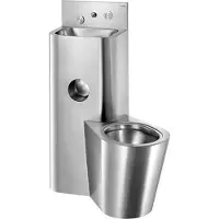 Delabie Combinaison de prison KOMPACT TC WT WC, modèle de base, en acier inoxydable 1.4301