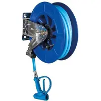 Delabie Enrouleur de tuyau auto, tuyau L. 15 m + pistolet de nettoyage