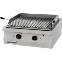 Maxima - Gastro Heavy Duty barbecue en pierre de lave - unité double - profondeur 70 cm - gaz