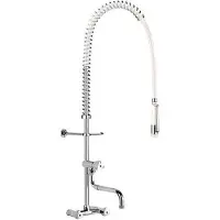 Delabie lave-vaisselle blanc avec mitigeur mural + manette 433000+vent. de sortie