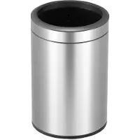 EKO Poubelle EKO Open Top Rond 12L Argent