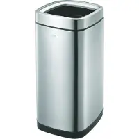 EKO - Laguna Poubelle Open Top 35 litres - Stainless steel Plastic - Matt Inox