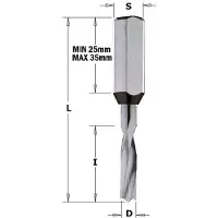 Cmt 310.100.21 Dübelbohrer massiv HWM 10mm, Schaft 10x27 rechts (10 millimètres)