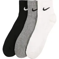 Nike Chaussettes de sport gris chiné / noir / blanc