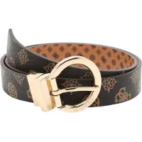 GUESS Femmes, Ceinture, Cessily, Textile Belt, Black, For Women, Noir, Marron, Beige, Or