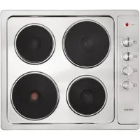 Klarstein Plaque de cuisson électrique 5500W, Plaque Electrique, Plaque 4 Feu, Tables de Cuisson Portable, Rechaud Electrique, Cuisinière Electrique Puissante, Gris
