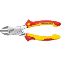 Wiha Pince coupante latérale électrique professionnelle avec dynamicjoint avec ouverture à ressort (40921) 160 mm