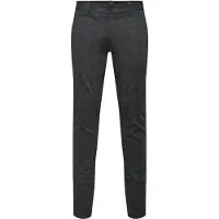 Only & Sons Pantalon chino 'Mark' gris / noir chiné