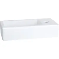Differnz Ravo Fontein - Wasbak Keramiek - Wit - 38.5 x 18.5 x 9 cm
