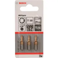 Bosch 2607001688 - Embout de vissage Max Grip T10, 25 mm 3x