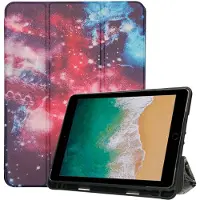 IMoshion Coque tablette Design Trifold pour Apple iPad 6 (2018) 9.7 pouces / iPad 5 (2017) 9.7 pouces / Air 2 (2014)/Air 1 (2013) - Space
