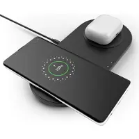 Belkin BoostCharge Dual Chargeur Sans Fil 10 W Noir