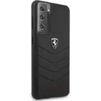 Ferrari FEHQUHCS21MBK S21+ G996 czarny/black hardcase Off Track Quilted (Samsung Galaxy S21+), Coque pour téléphone portable, Noir