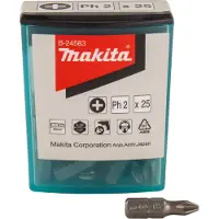 Makita B-244583 Embout De Vis Ph2 X 25 Mm 25 Pièces