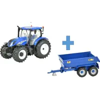 Britains New Holland T6 + remorque NC 1:32