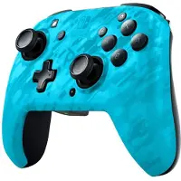 PDP Faceoff Manette sans Fil Nintendo Switch Deluxe Neon Bleu Camo